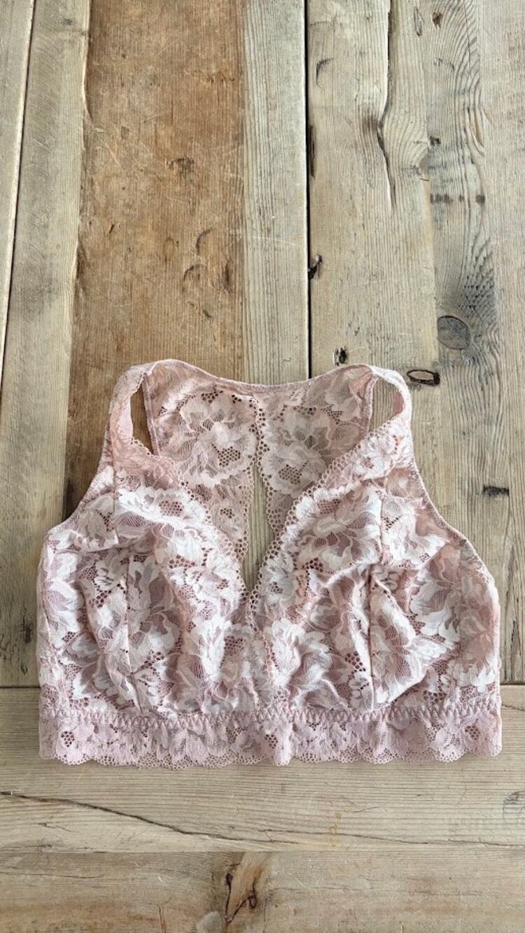 SOMA Adobe Rose LARGE Embraceable Signature Bralette in Lace Bra